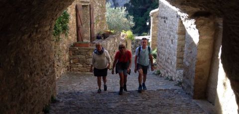 Pittoreske straatjes in Minerve